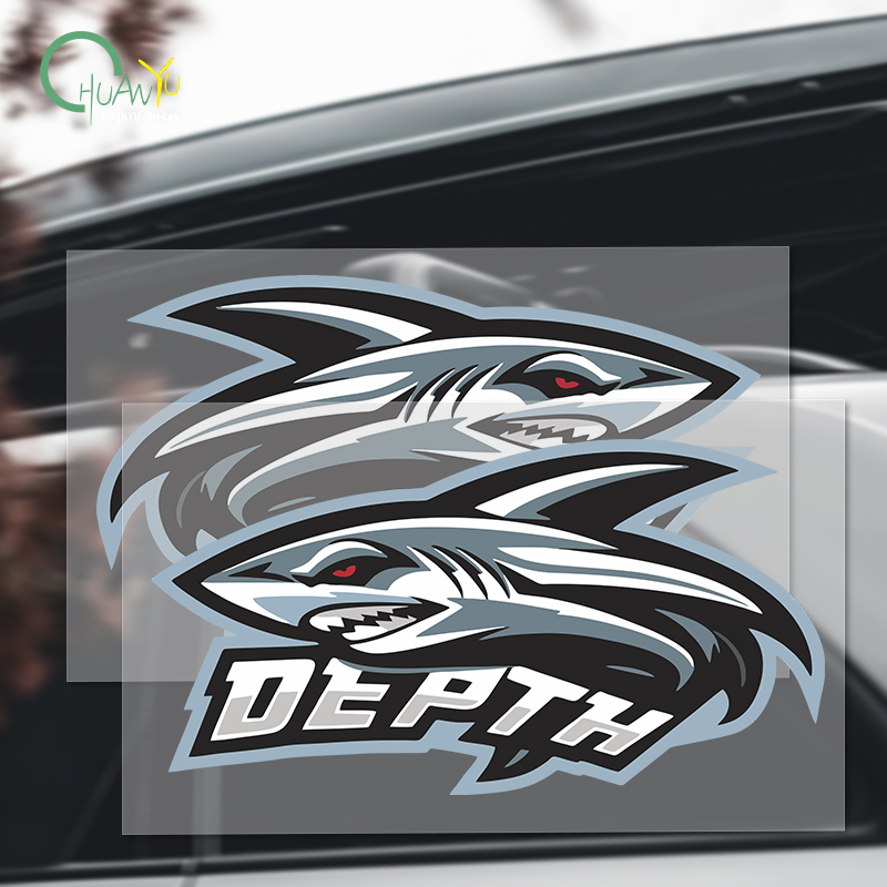 Motorcycle Gear Equipment - Shark sticker creative personal decoration to