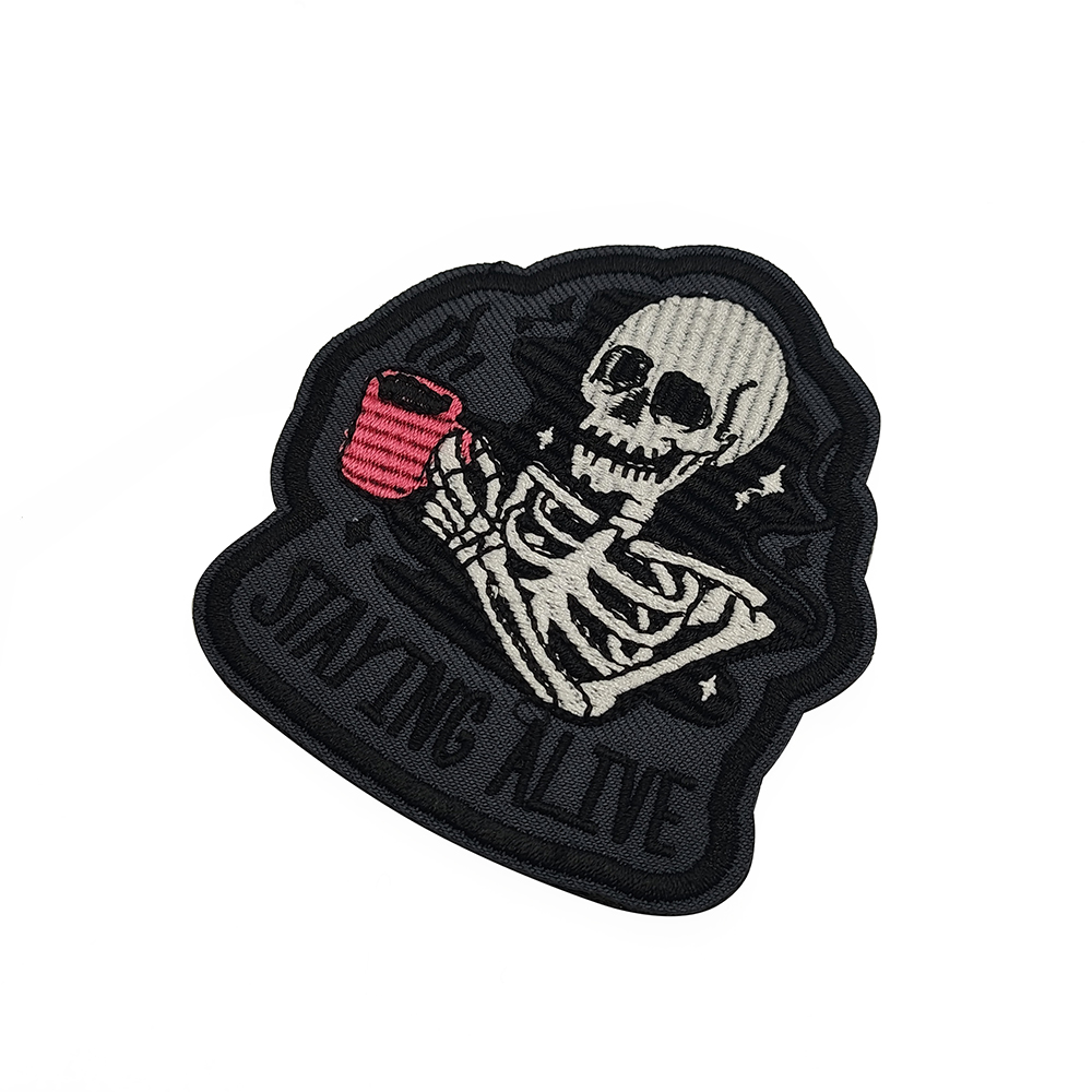 Humorous Skeleton Embroidered  - Motorcycle Gear Quotes 评论和价格