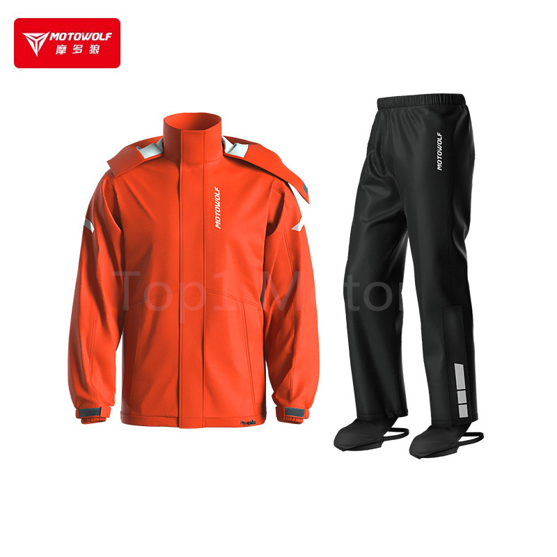 Men Motorcycle Rainsuit Parkas - Motorcycle Rain Suit 评论和价格