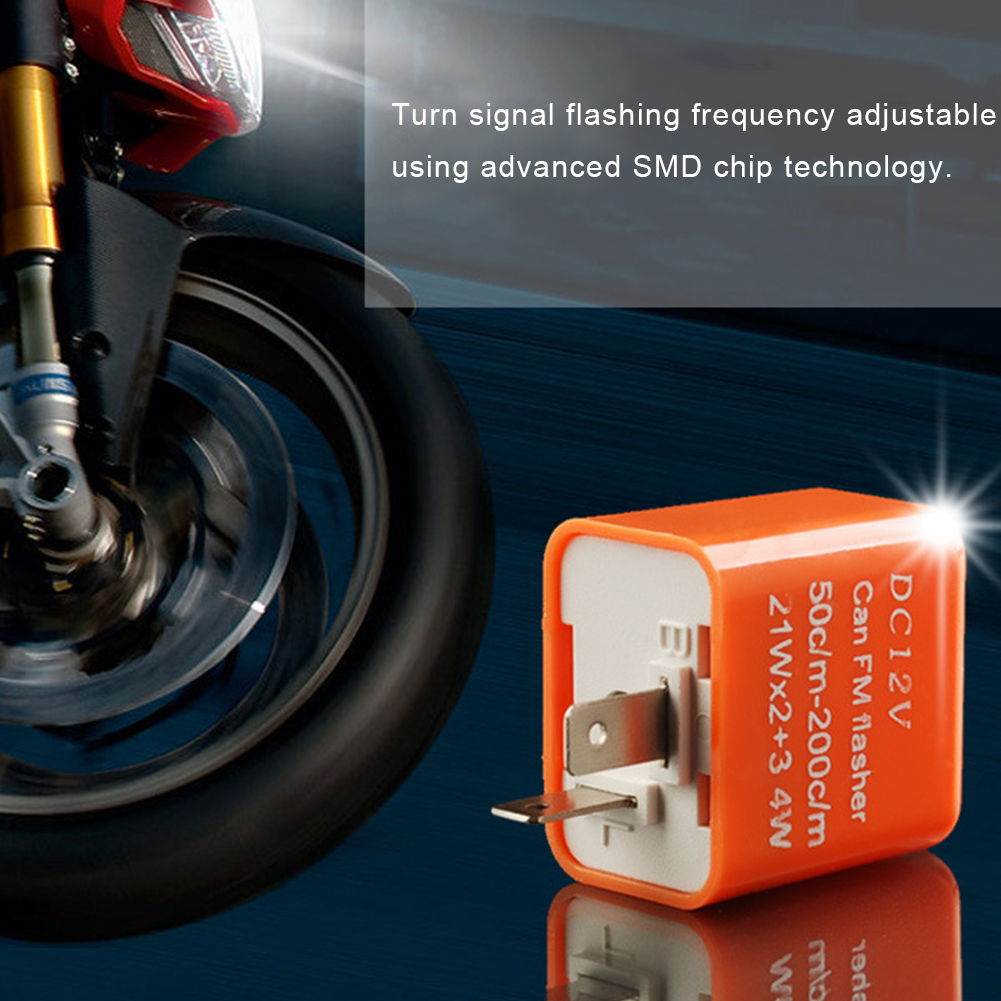 DV 12V LED Flasher Adjustable  - Motorcycle Gear Protection 评论和价格