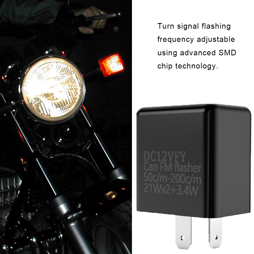 DV 12V LED Flasher Adjustable  - Motorcycle Gear Protection 评论和价格