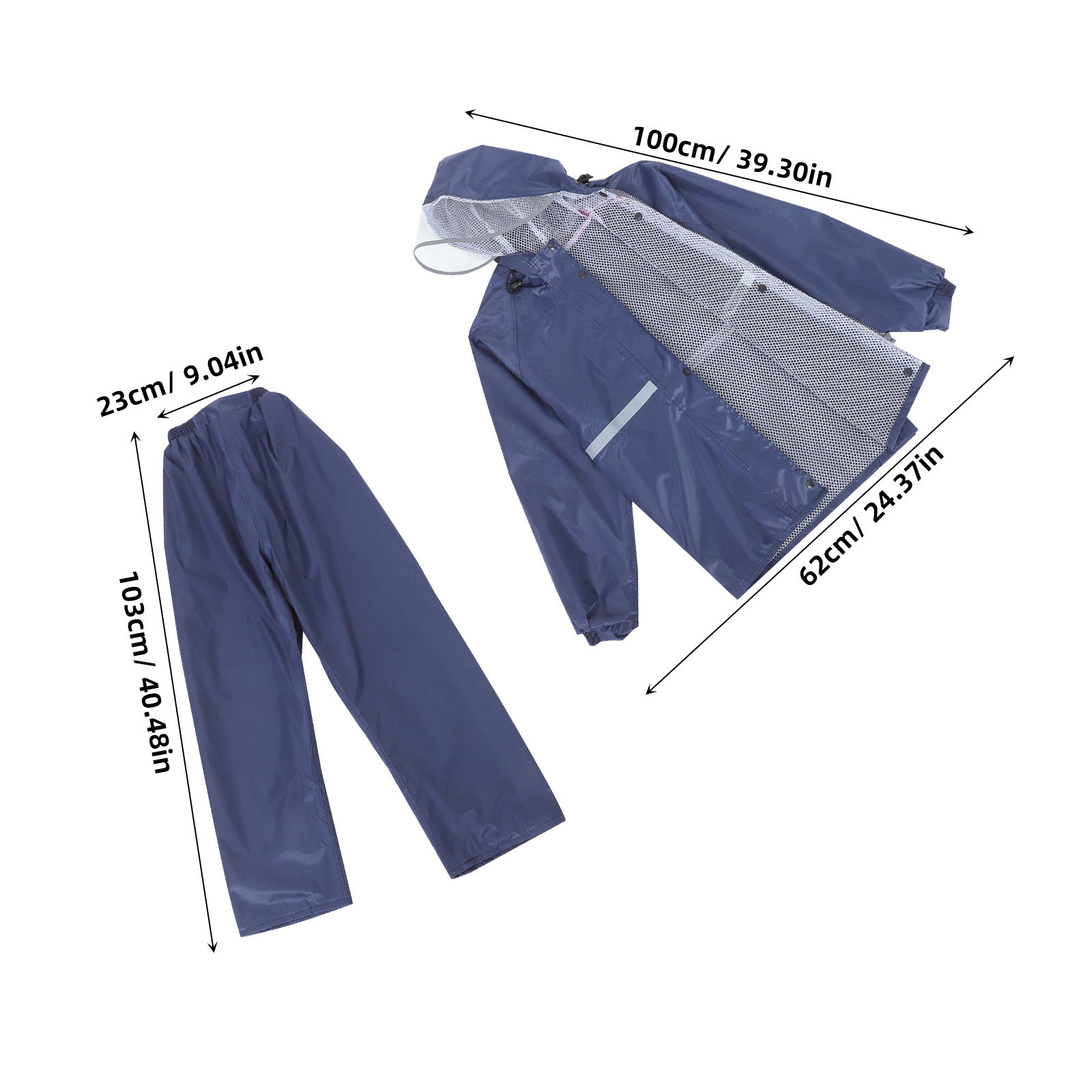 Reflective Motorcycle Raincoat - Motorcycle Rain Suit 评论和价格