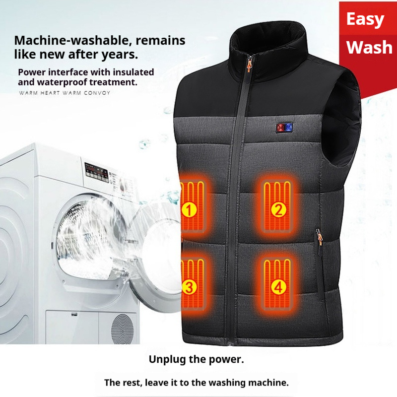 Heated Vest Unisex Charging He - Motorcycle Gear Zone 评论和价格