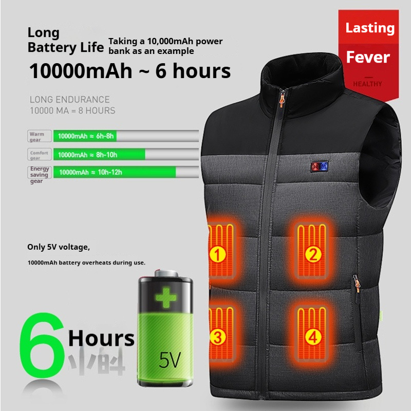 Heated Vest Unisex Charging He - Motorcycle Gear Zone 评论和价格