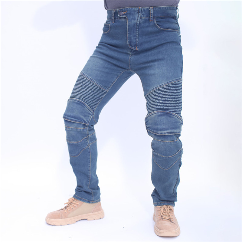 Men Jeans Embroidery Motorcycl - Motorcycle Gear Testing 评论和价格